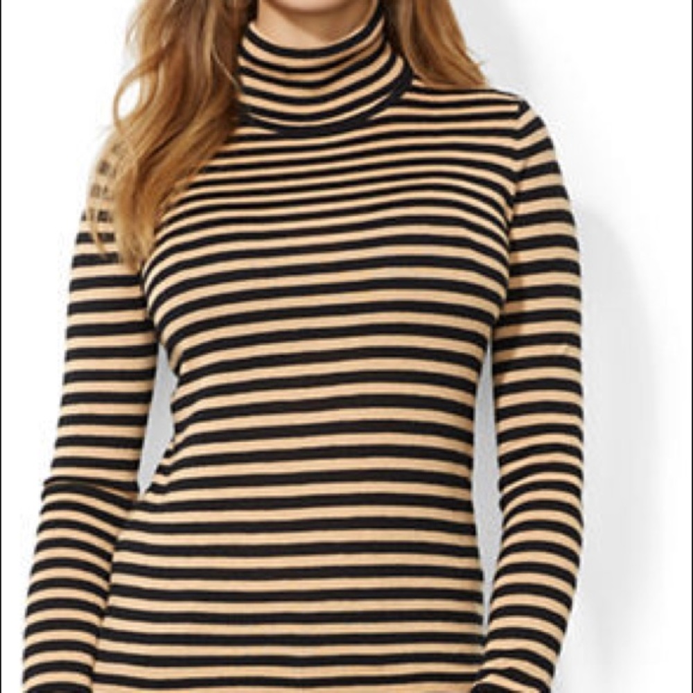 Lauren Ralph Lauren Black Metalic Sweater Petite
